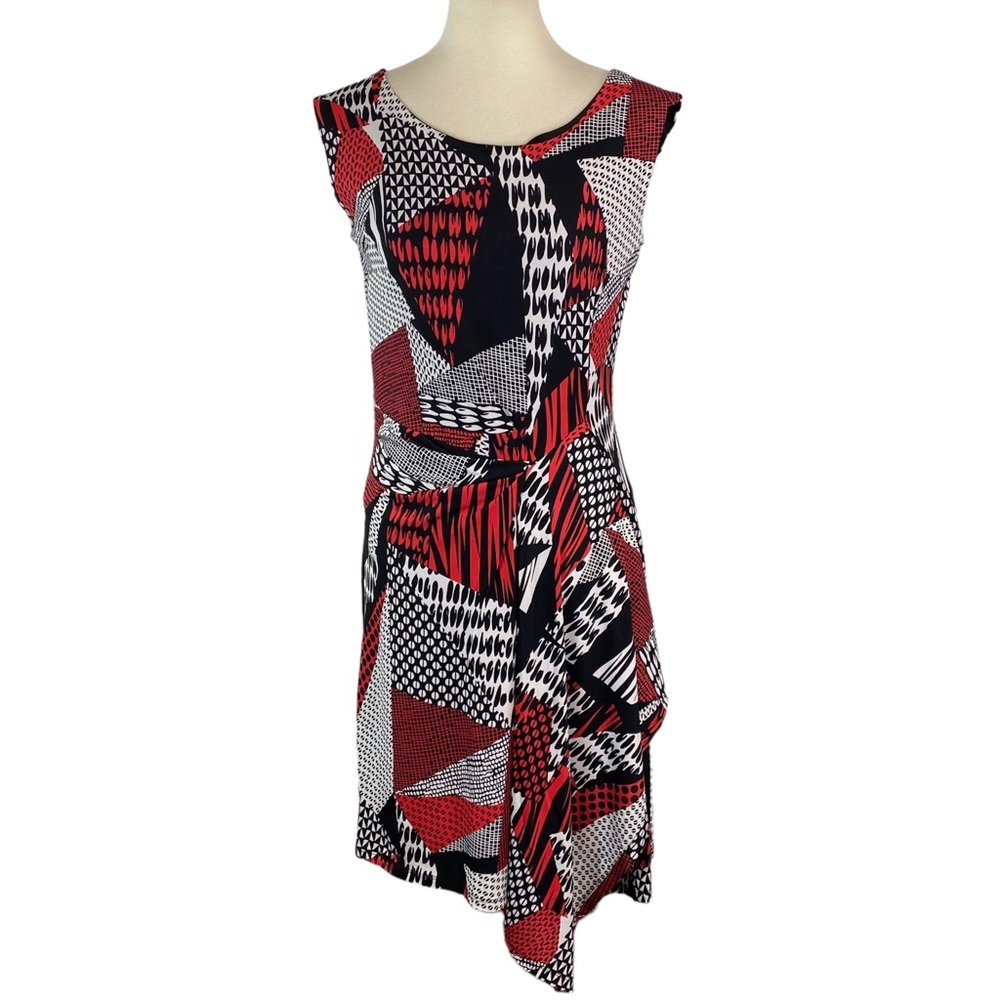 NWT MT Collection red, black and white in color dress size M